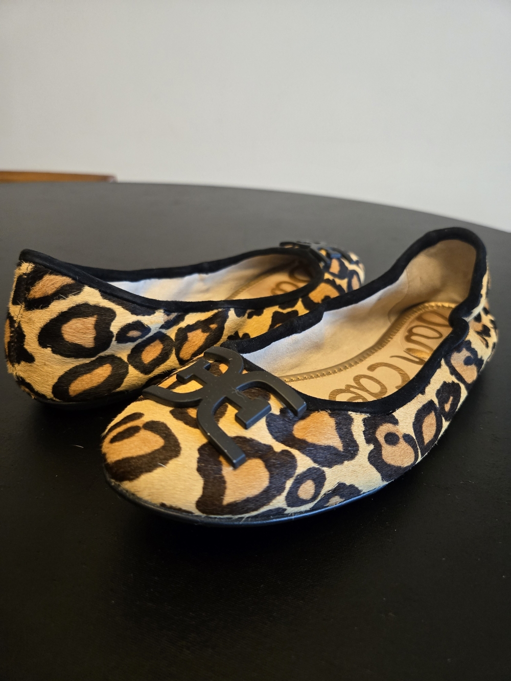 ​Sam Edelman Florence Leopard Calf Hair Ballet Flats Size 9M / 39